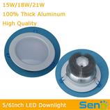 15W 18W 21W LED Downlights White Shell